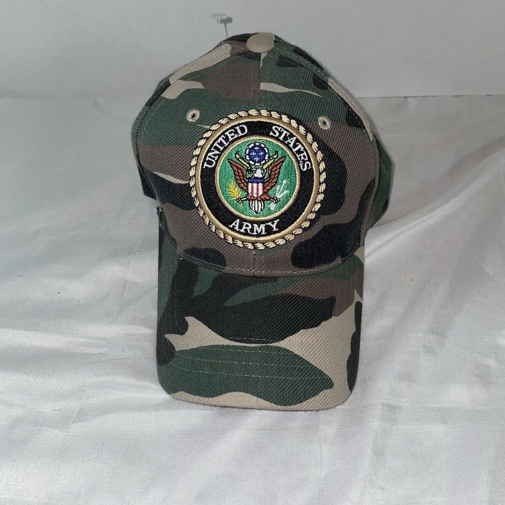 Rapid Dominance US Army Camo Baseball Cap Woodland Camouflage Adjustable Hat